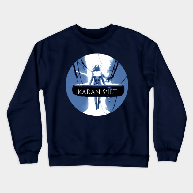 karan blue Crewneck Sweatshirt by CaptainNuts
